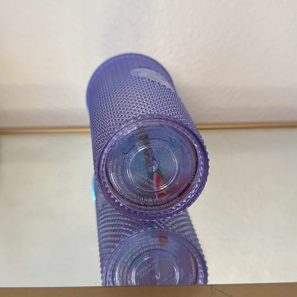 EUC Starbucks Sofie Birkin Iridescent Purple Rainbow Tumbler with Straw 20244 - Picture 4 of 4